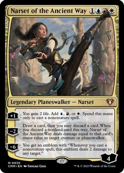 Narset of the Ancient Way Commander Masters Magic card