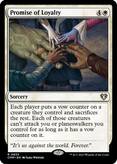 Promise of Loyalty Commander Masters Magic card