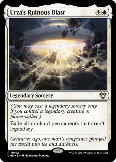 Urzas Ruinous Blast Commander Masters Magic card
