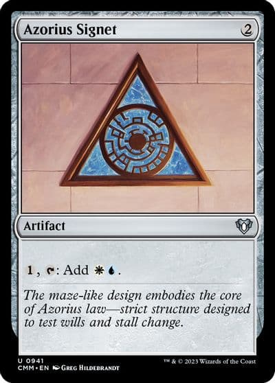 Azorius Signet Commander Masters Magic card