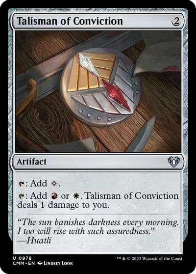 Talisman of Conviction Commander Masters Magic card