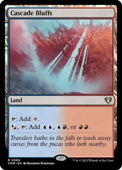 Cascade Bluffs Commander Masters Magic card