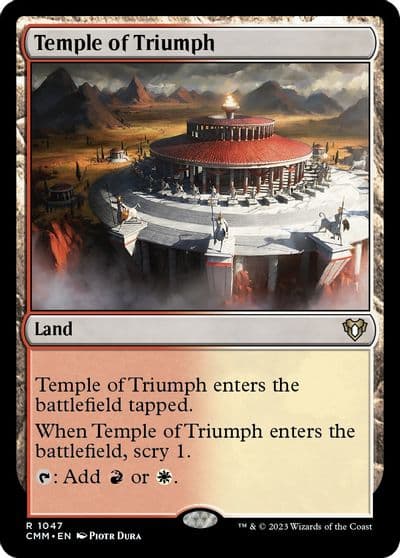 Temple of Triumph Commander Masters Magic card