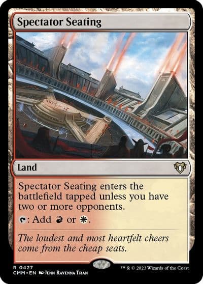 Spectator Seating Commander Masters Magic card