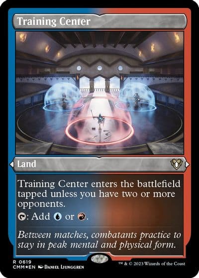 Training Center Foil Etched Commander Masters Magic card
