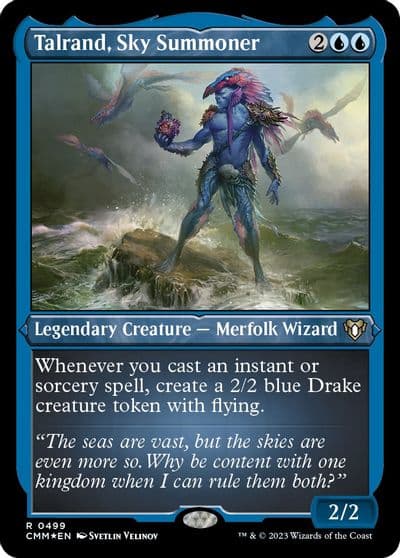 Talrand Sky Summoner Foil Etched Commander Masters Magic card