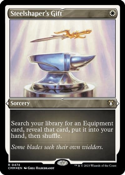 Steelshapers Gift Foil Etched Commander Masters Magic card