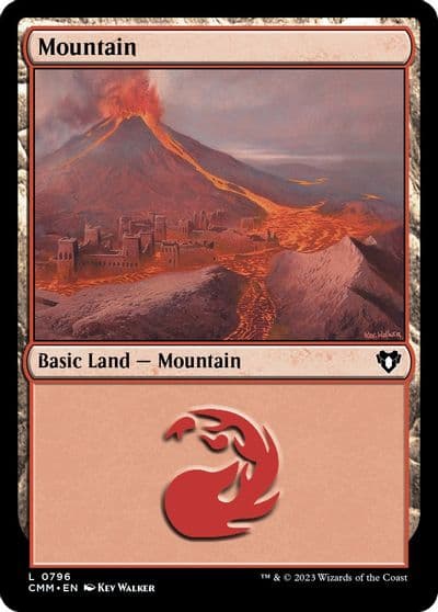 Mountain 0796 Commander Masters Magic card
