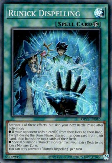 Runick Dispelling OTS Tournament Pack 22 Yu-Gi-Oh! card
