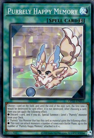 Purrely Happy Memory OTS Tournament Pack 22 Yu-Gi-Oh! card