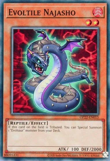 Evoltile Najasho OTS Tournament Pack 22 Yu-Gi-Oh! card