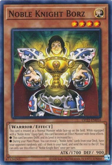 Noble Knight Borz OTS Tournament Pack 22 Yu-Gi-Oh! card