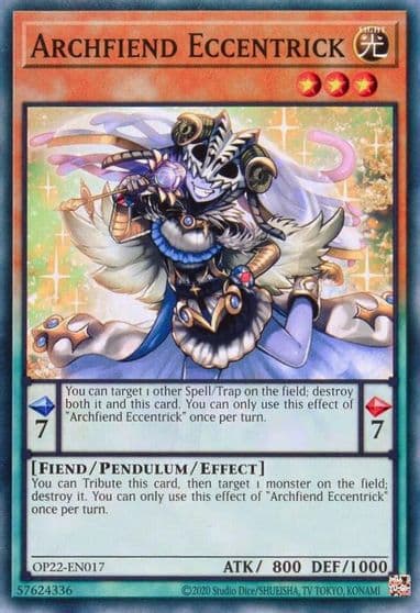 Archfiend Eccentrick OTS Tournament Pack 22 Yu-Gi-Oh! card
