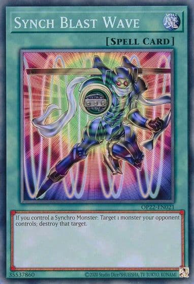 Synch Blast Wave OTS Tournament Pack 22 Yu-Gi-Oh! card