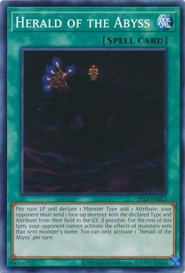 Herald of the Abyss OTS Tournament Pack 22 Yu-Gi-Oh! card
