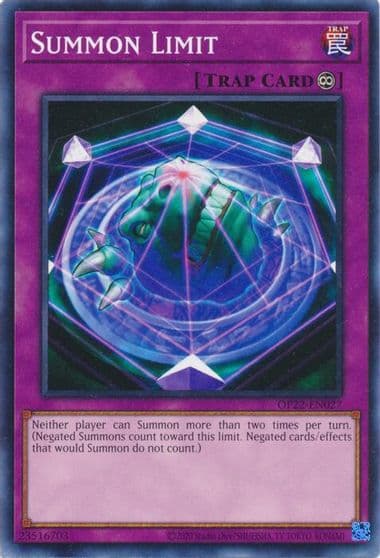 Summon Limit OTS Tournament Pack 22 Yu-Gi-Oh! card