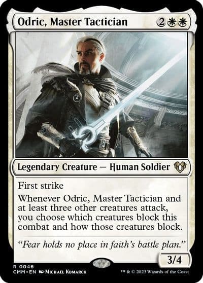 Odric Master Tactician Commander Masters Magic card