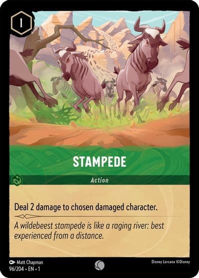 Stampede The First Chapter Lorcana card