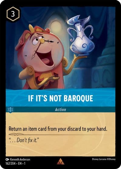 If Its Not Baroque The First Chapter Lorcana card