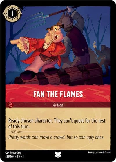 Fan the Flames The First Chapter Lorcana card