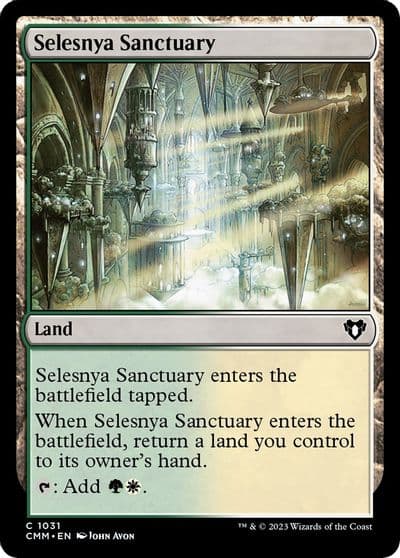 Selesnya Sanctuary Commander Masters Magic card