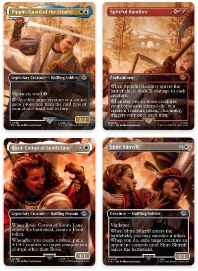 The Scouring of the Shire Scene Set of 4 Universes Beyond: The Lord of the Rings: Tales of Middle-earth Magic card