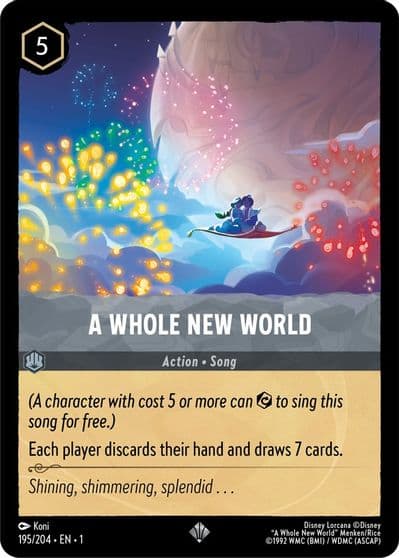 A Whole New World The First Chapter Lorcana card