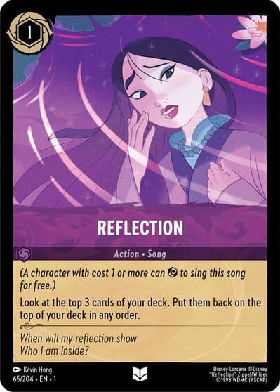 Reflection The First Chapter Lorcana card