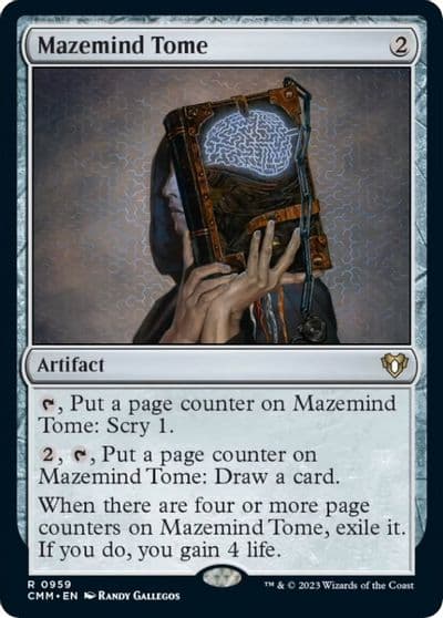 Mazemind Tome Commander Masters Magic card