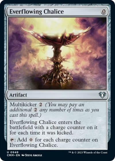 Everflowing Chalice Commander Masters Magic card