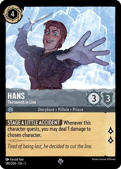 Hans Thirteenth in Line The First Chapter Lorcana card