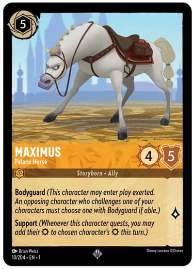 Maximus Palace Horse The First Chapter Lorcana card