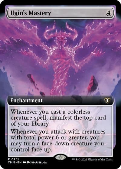 Ugins Mastery Extended Art Commander Masters Magic card