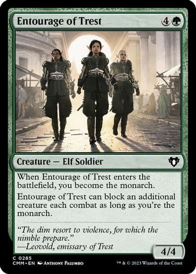 Entourage of Trest Commander Masters Magic card