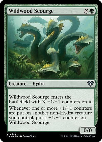 Wildwood Scourge Commander Masters Magic card