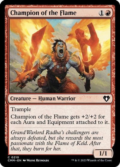 Champion of the Flame Commander Masters Magic card