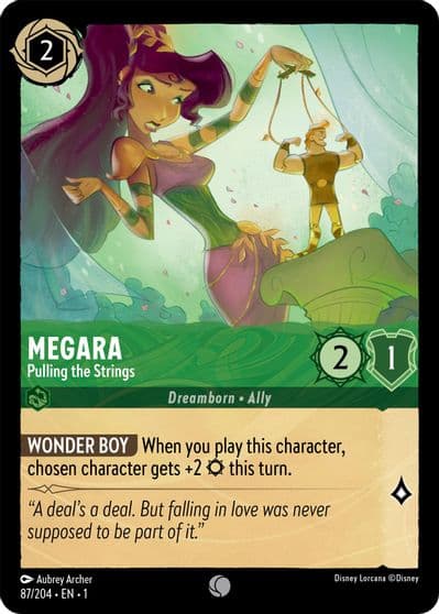 Megara Pulling the Strings The First Chapter Lorcana card