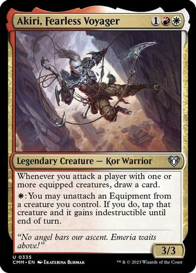 Akiri Fearless Voyager Commander Masters Magic card