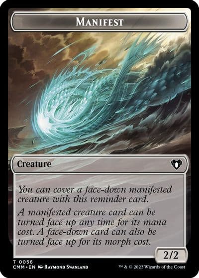 Manifest Eldrazi Scion Double Sided Token Commander Masters Magic card