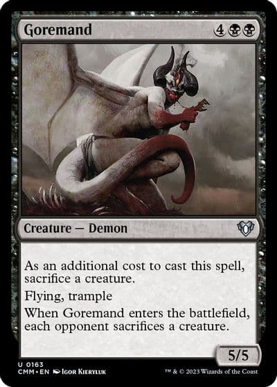 Goremand Commander Masters Magic card