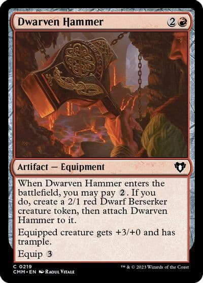 Dwarven Hammer Commander Masters Magic card