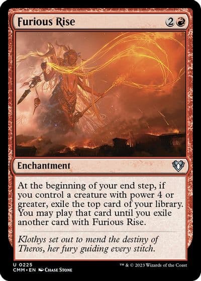 Furious Rise Commander Masters Magic card