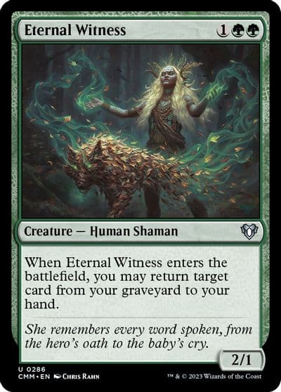 Eternal Witness Commander Masters Magic card