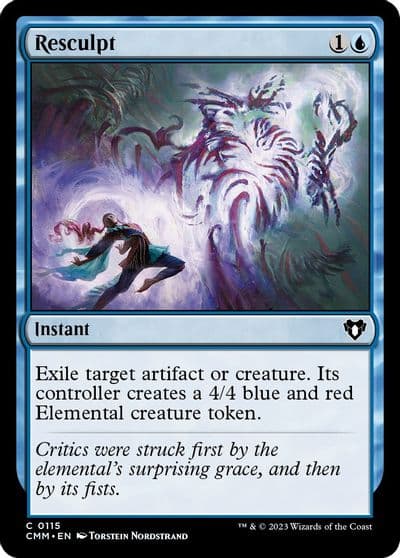 Resculpt Commander Masters Magic card