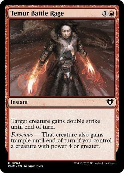 Temur Battle Rage Commander Masters Magic card