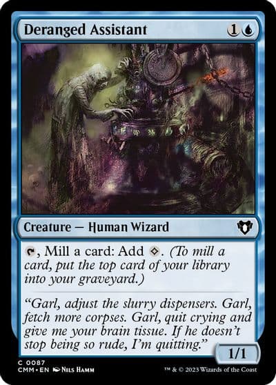 Deranged Assistant Commander Masters Magic card