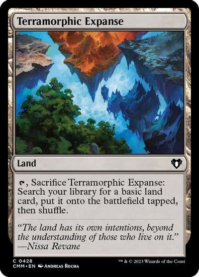 Terramorphic Expanse Commander Masters Magic card