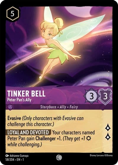 Tinker Bell Peter Pans Ally The First Chapter Lorcana card