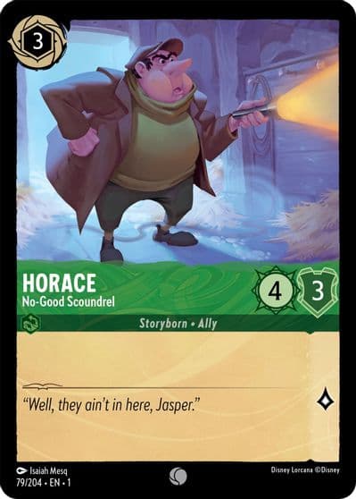 Horace No Good Scoundrel The First Chapter Lorcana card