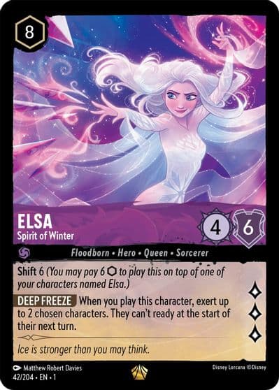 Elsa Spirit of Winter The First Chapter Lorcana card
